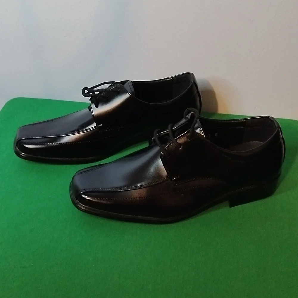 Boys Black Dress Shoes
